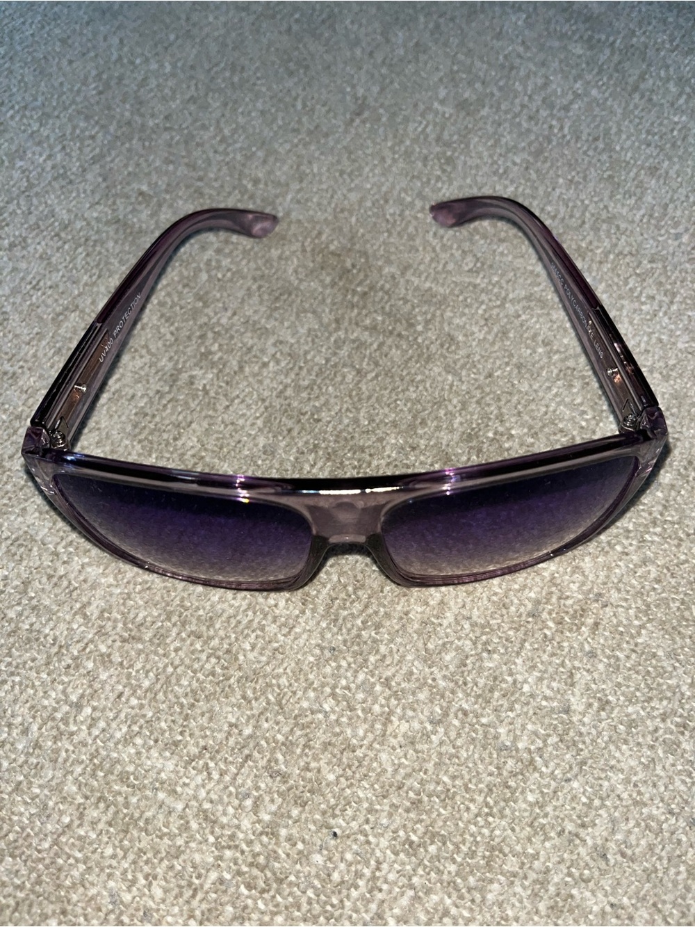 Women's Purple Gradient Shield Sunglasses
